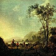 Aelbert Cuyp bergigt landskap oil on canvas